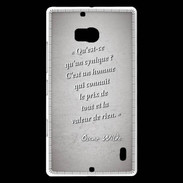 Coque Nokia Lumia 930 Cynique Gris Citation Oscar Wilde