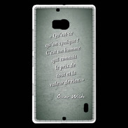 Coque Nokia Lumia 930 Cynique Vert Citation Oscar Wilde