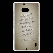 Coque Nokia Lumia 930 Fatalité Sepia Citation Oscar Wilde