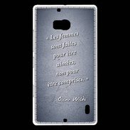 Coque Nokia Lumia 930 Femmes comprises Bleu Citation Oscar Wilde