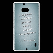 Coque Nokia Lumia 930 Femmes comprises Turquoise Citation Oscar Wilde