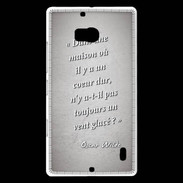 Coque Nokia Lumia 930 Maison coeur Gris Citation Oscar Wilde