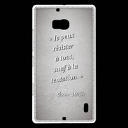 Coque Nokia Lumia 930 Résister Gris Citation Oscar Wilde
