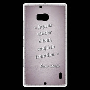Coque Nokia Lumia 930 Résister Rose Citation Oscar Wilde