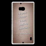 Coque Nokia Lumia 930 Résister Rouge Citation Oscar Wilde
