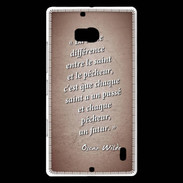 Coque Nokia Lumia 930 Saint pêcheur Rouge Citation Oscar Wilde