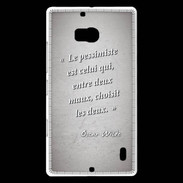 Coque Nokia Lumia 930 Pessimiste Gris Citation Oscar Wilde