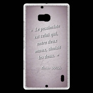 Coque Nokia Lumia 930 Pessimiste Rose Citation Oscar Wilde