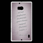 Coque Nokia Lumia 930 Quart d'heure Rose Citation Oscar Wilde