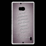 Coque Nokia Lumia 930 Quart d'heure Violet Citation Oscar Wilde