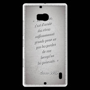 Coque Nokia Lumia 930 Sagesse rêves Gris Citation Oscar Wilde