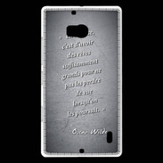 Coque Nokia Lumia 930 Sagesse rêves Noir Citation Oscar Wilde