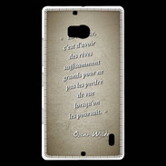 Coque Nokia Lumia 930 Sagesse rêves Sepia Citation Oscar Wilde