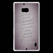 Coque Nokia Lumia 930 Sagesse rêves Violet Citation Oscar Wilde