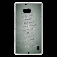 Coque Nokia Lumia 930 Sagesse rêves Vert Citation Oscar Wilde