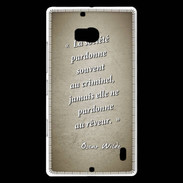 Coque Nokia Lumia 930 Société rêveur Sepia Citation Oscar Wilde