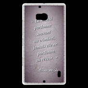 Coque Nokia Lumia 930 Société rêveur Violet Citation Oscar Wilde