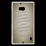 Coque Nokia Lumia 930 Spectateur Sepia Citation Oscar Wilde