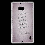 Coque Nokia Lumia 930 Survie mort Rose Citation Oscar Wilde