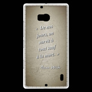 Coque Nokia Lumia 930 Survie mort Sepia Citation Oscar Wilde