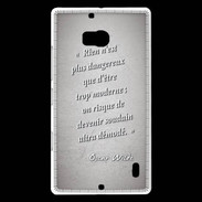 Coque Nokia Lumia 930 Trop moderne Gris Citation Oscar Wilde
