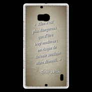 Coque Nokia Lumia 930 Trop moderne Sepia Citation Oscar Wilde
