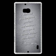 Coque Nokia Lumia 930 Trop moderne Noir Citation Oscar Wilde