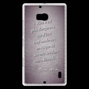 Coque Nokia Lumia 930 Trop moderne Violet Citation Oscar Wilde