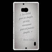 Coque Nokia Lumia 930 Vérité pure Gris Citation Oscar Wilde