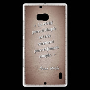 Coque Nokia Lumia 930 Vérité pure Rouge Citation Oscar Wilde