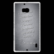 Coque Nokia Lumia 930 Ame nait Noir Citation Oscar Wilde