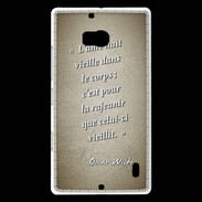 Coque Nokia Lumia 930 Ame nait Sepia Citation Oscar Wilde