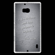 Coque Nokia Lumia 930 Ami poignardée Noir Citation Oscar Wilde
