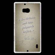Coque Nokia Lumia 930 Ami poignardée Sepia Citation Oscar Wilde