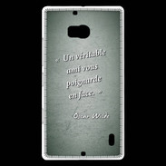 Coque Nokia Lumia 930 Ami poignardée Vert Citation Oscar Wilde