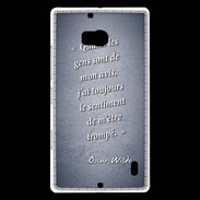 Coque Nokia Lumia 930 Avis gens Bleu Citation Oscar Wilde