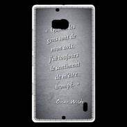 Coque Nokia Lumia 930 Avis gens Noir Citation Oscar Wilde
