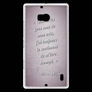 Coque Nokia Lumia 930 Avis gens Rose Citation Oscar Wilde