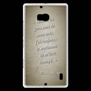 Coque Nokia Lumia 930 Avis gens Sepia Citation Oscar Wilde