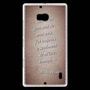 Coque Nokia Lumia 930 Avis gens Rouge Citation Oscar Wilde