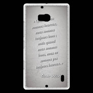 Coque Nokia Lumia 930 Bons heureux Gris Citation Oscar Wilde