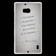 Coque Nokia Lumia 930 Choix ennemis Gris Citation Oscar Wilde
