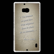 Coque Nokia Lumia 930 Choix ennemis Sepia Citation Oscar Wilde