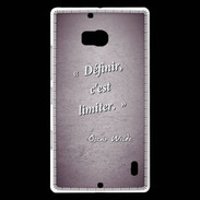 Coque Nokia Lumia 930 Définir Violet Citation Oscar Wilde