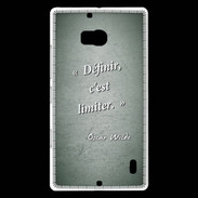 Coque Nokia Lumia 930 Définir Vert Citation Oscar Wilde