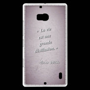 Coque Nokia Lumia 930 Désillusion vie Rose Citation Oscar Wilde