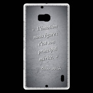 Coque Nokia Lumia 930 Emotion égarée Noir Citation Oscar Wilde