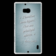 Coque Nokia Lumia 930 Emotion égarée Turquoise Citation Oscar Wilde
