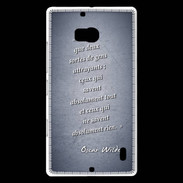 Coque Nokia Lumia 930 Gens attrayants Bleu Citation Oscar Wilde