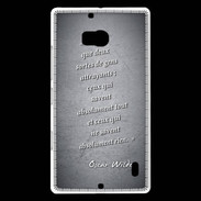 Coque Nokia Lumia 930 Gens attrayants Noir Citation Oscar Wilde